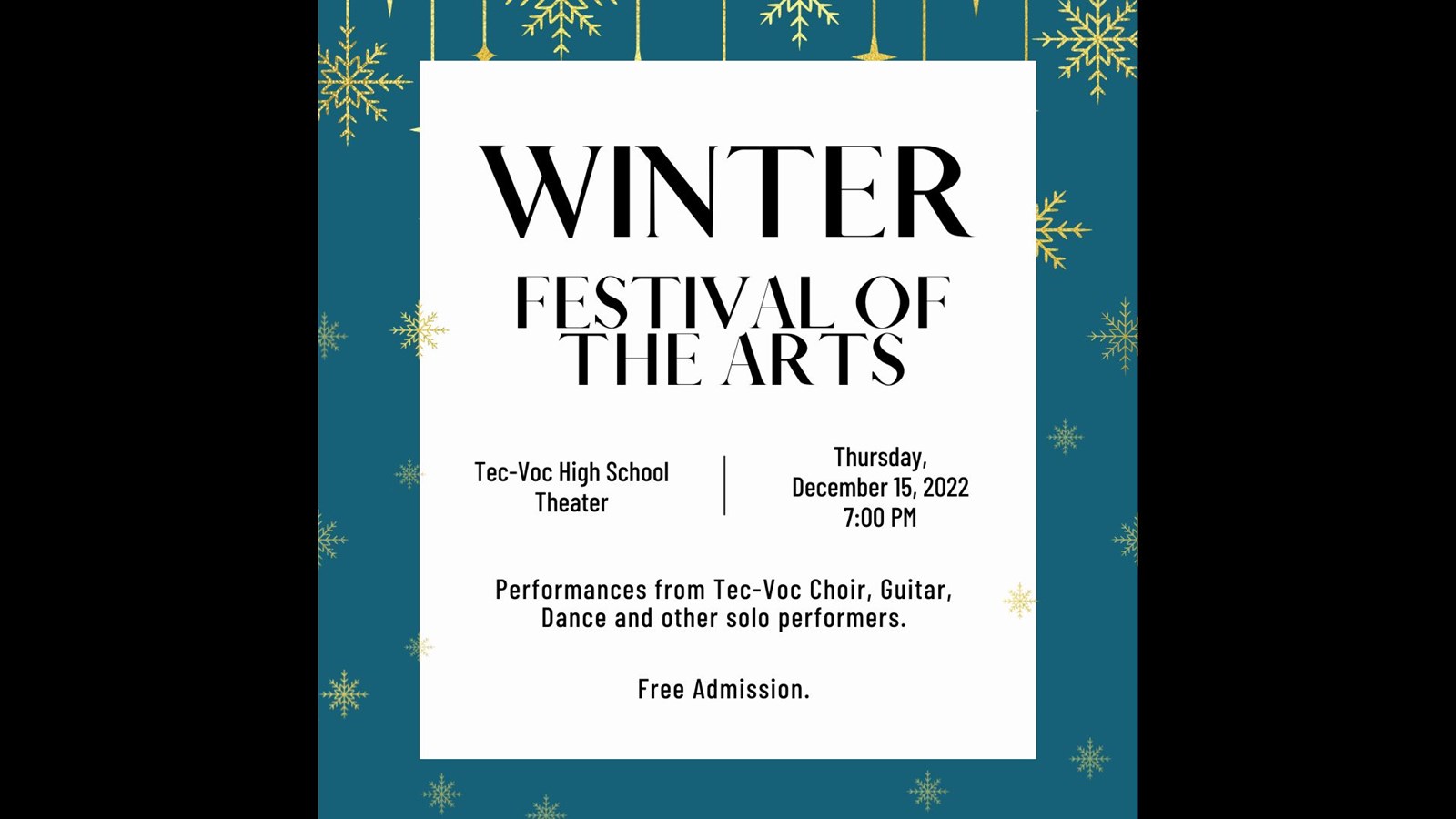 Winter Festival of the Arts